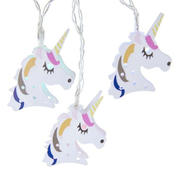 White Metal Unicorn USB Light Set - the unicorn store