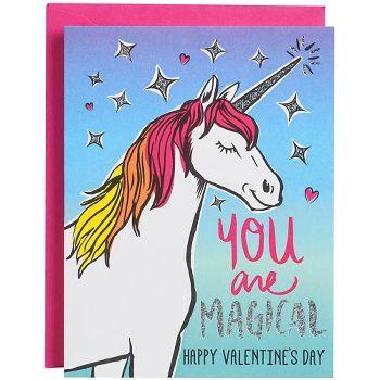 You Are Magical - Unicorn Valentines Day Card - the unicorn store