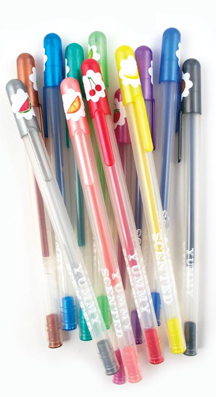 Rainbow Strawberry Scented Gel Pen Set