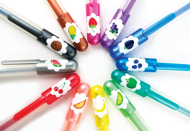 Yummy Scented Glitter Gel Pens - Set of 12 - the unicorn store